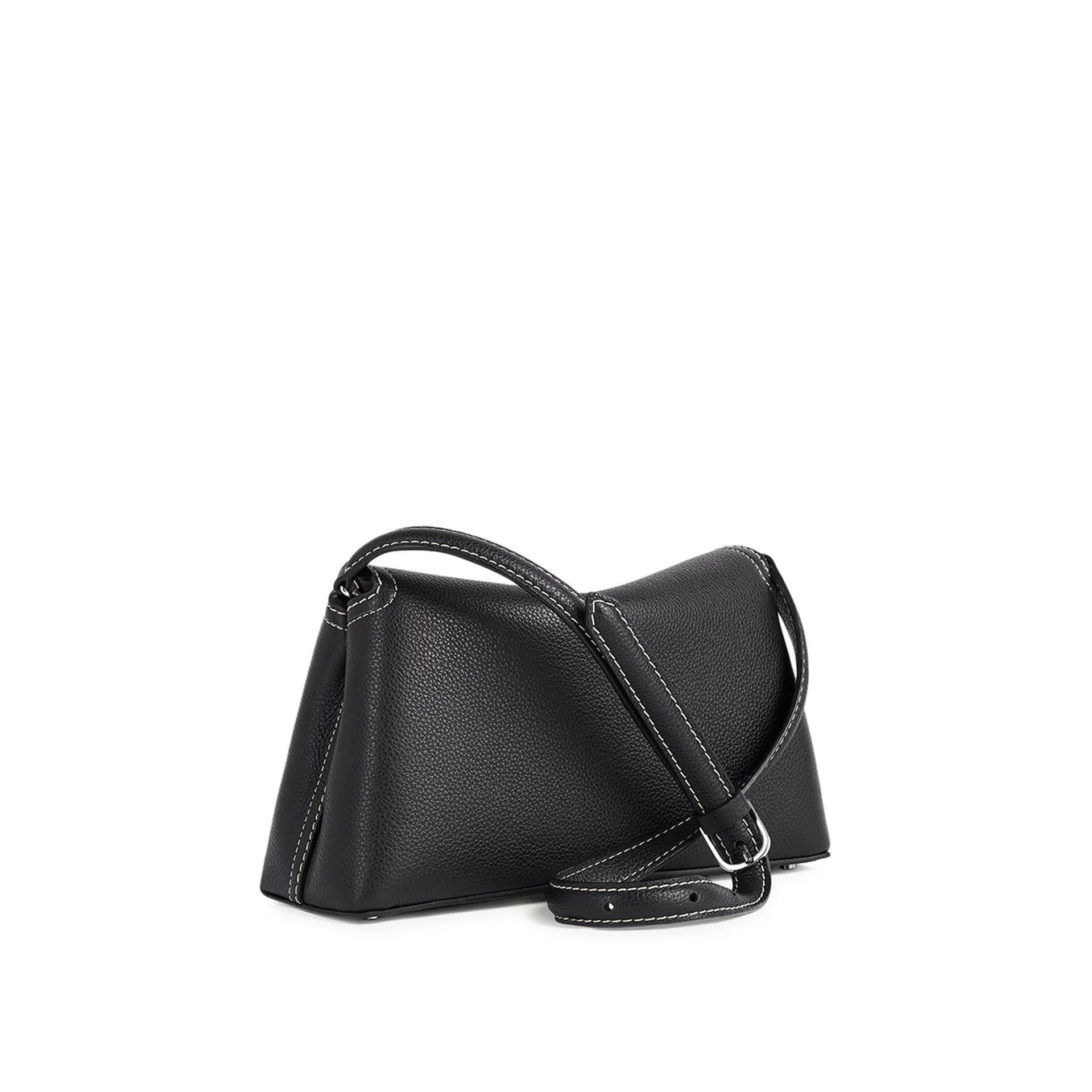 Toteme T-Lock Leather Clutch Bag