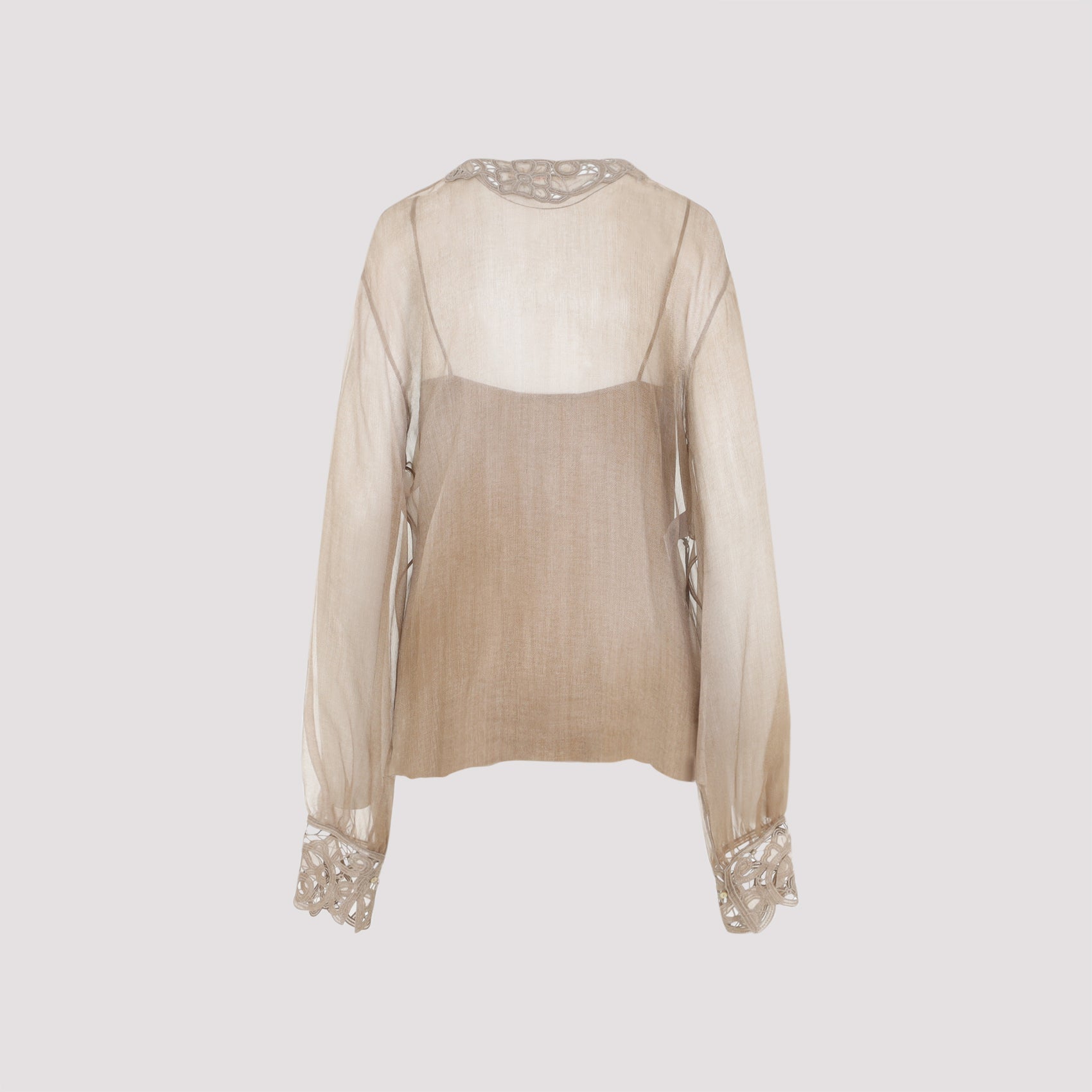 Ermanno Scervino Blouse - Brown | 737eb6158787b1fd785bf26d0eb033a107af6433