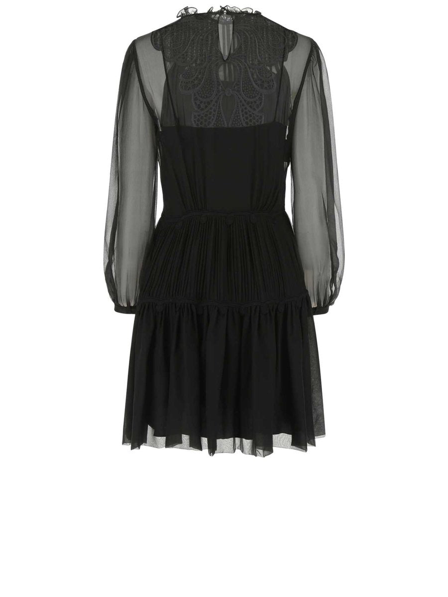 Alberta Ferretti Dress in Black Silk