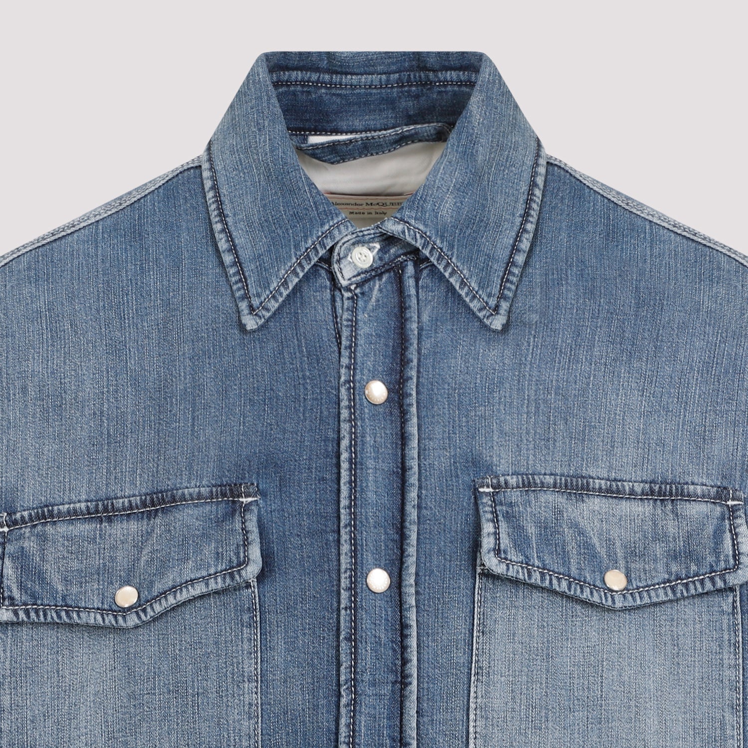 Alexander Mcqueen Shirts - Blue | 394ef149ad55d53eddf9fc1335c68583deebe0a6