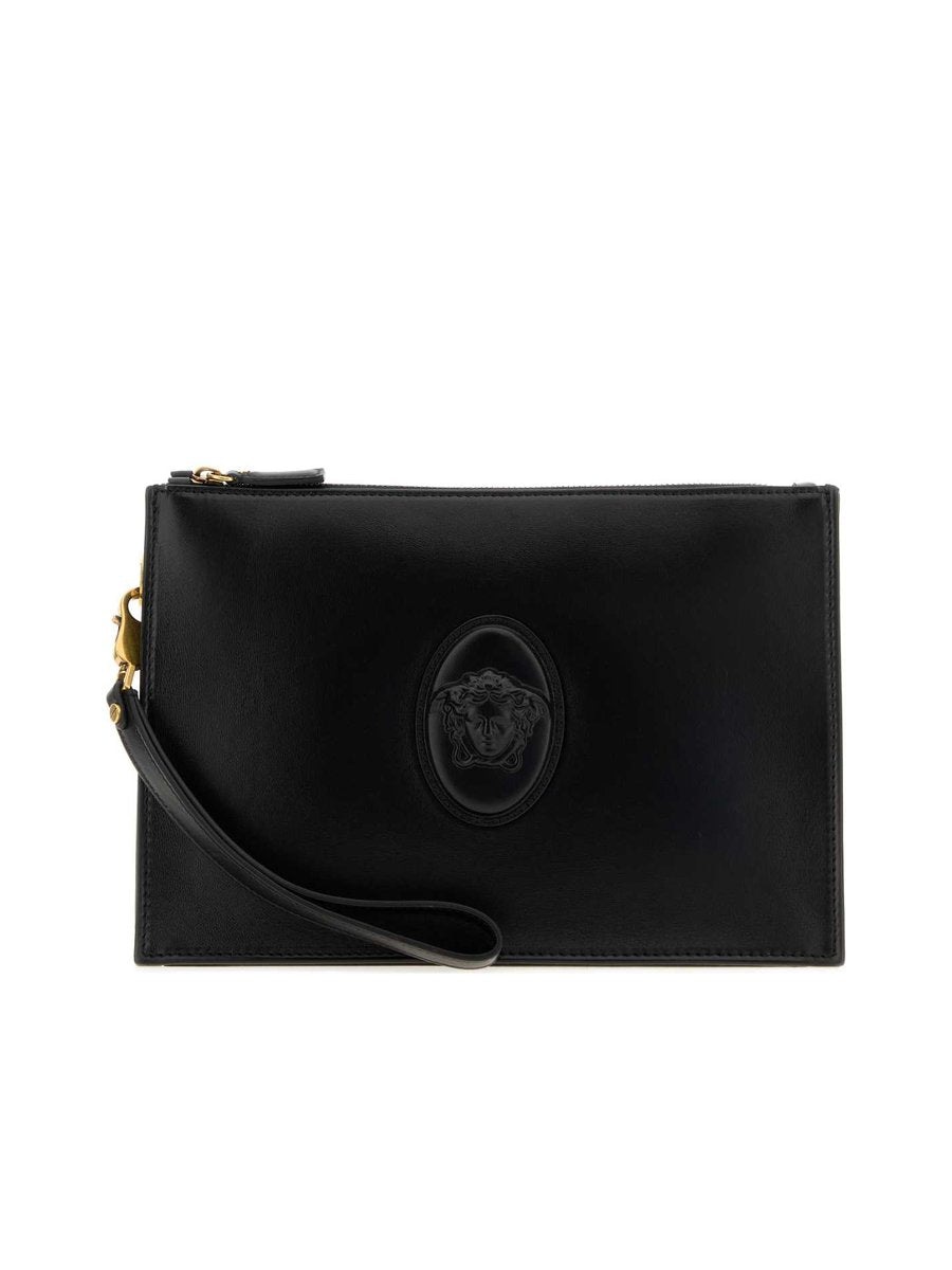 Versace Lou Leather Pouch