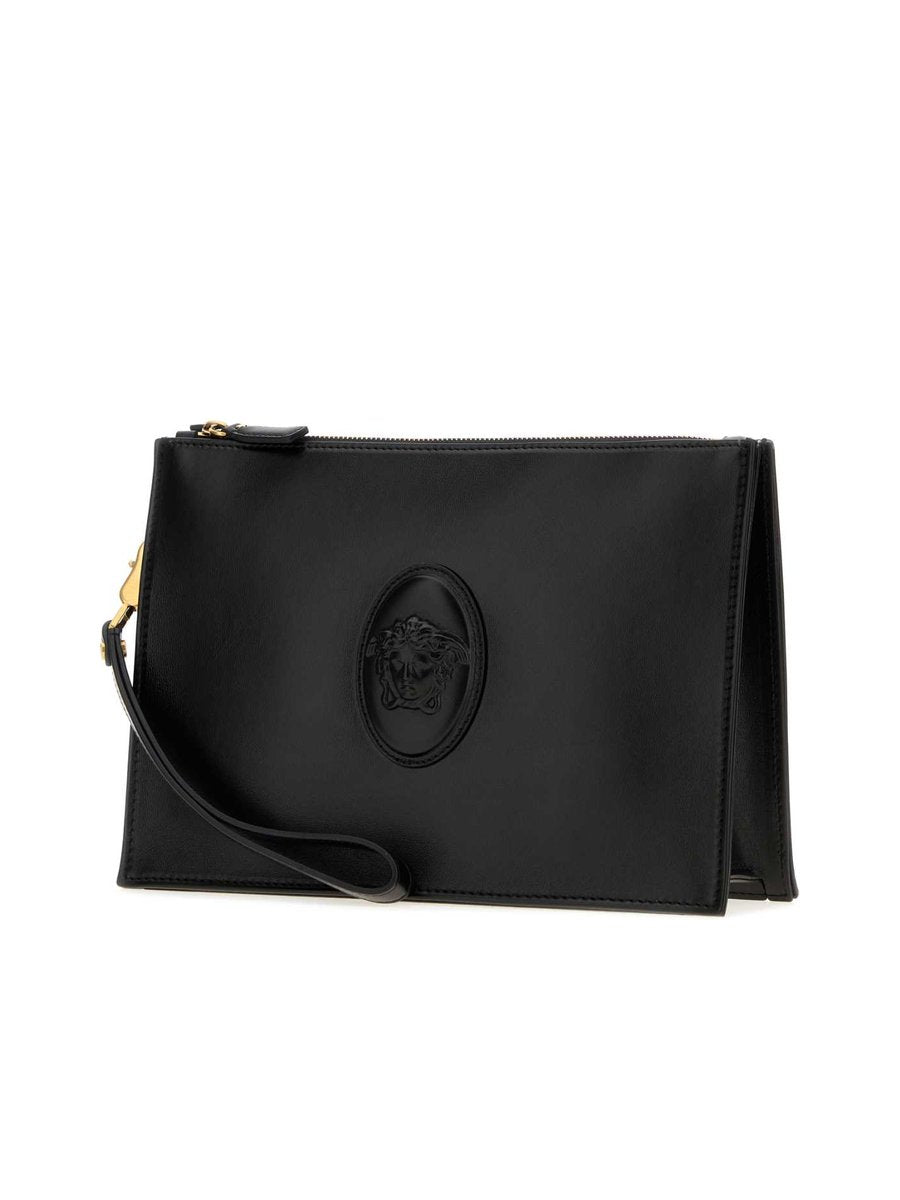 Versace Lou Leather Pouch