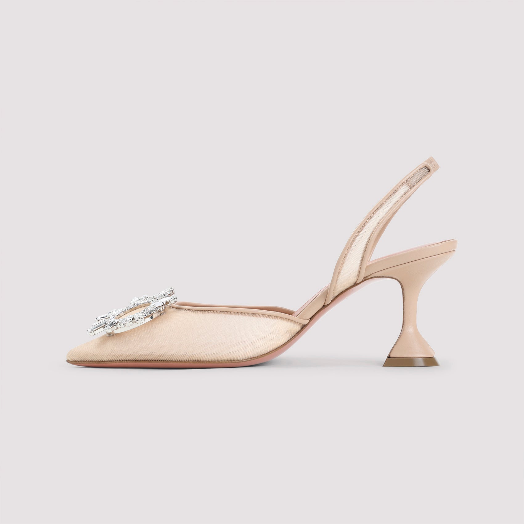 Amina Muaddi Mules - Nude & Neutrals | 367b750612cce426e32e47434d7c1f13ea37ed77