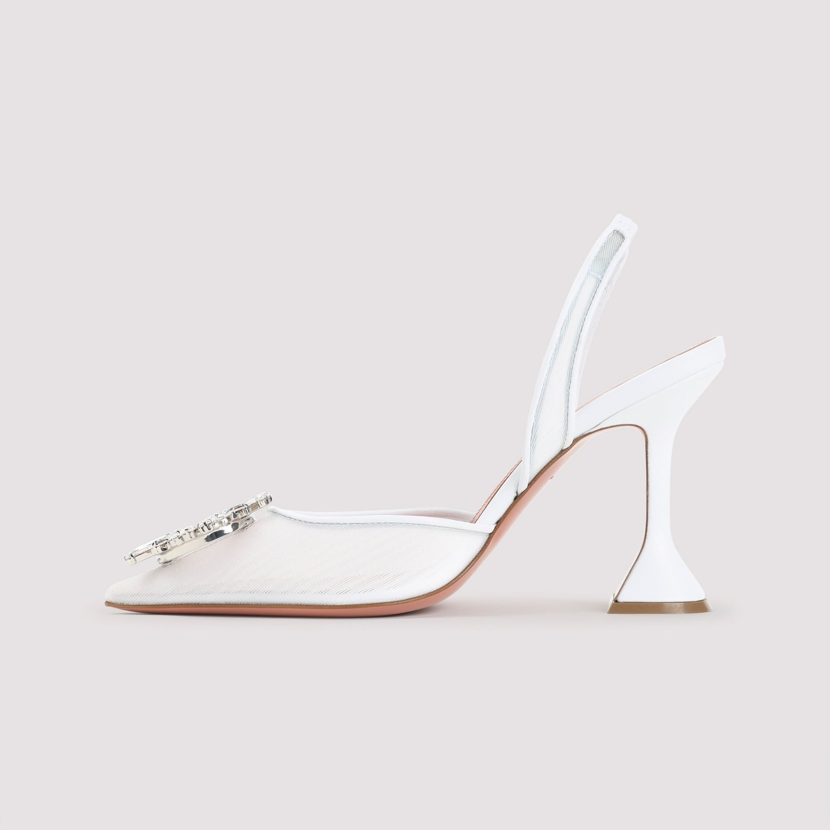 Amina Muaddi Mules - White | 918c397f98aac46472b7bf63660e907f2cbf338d