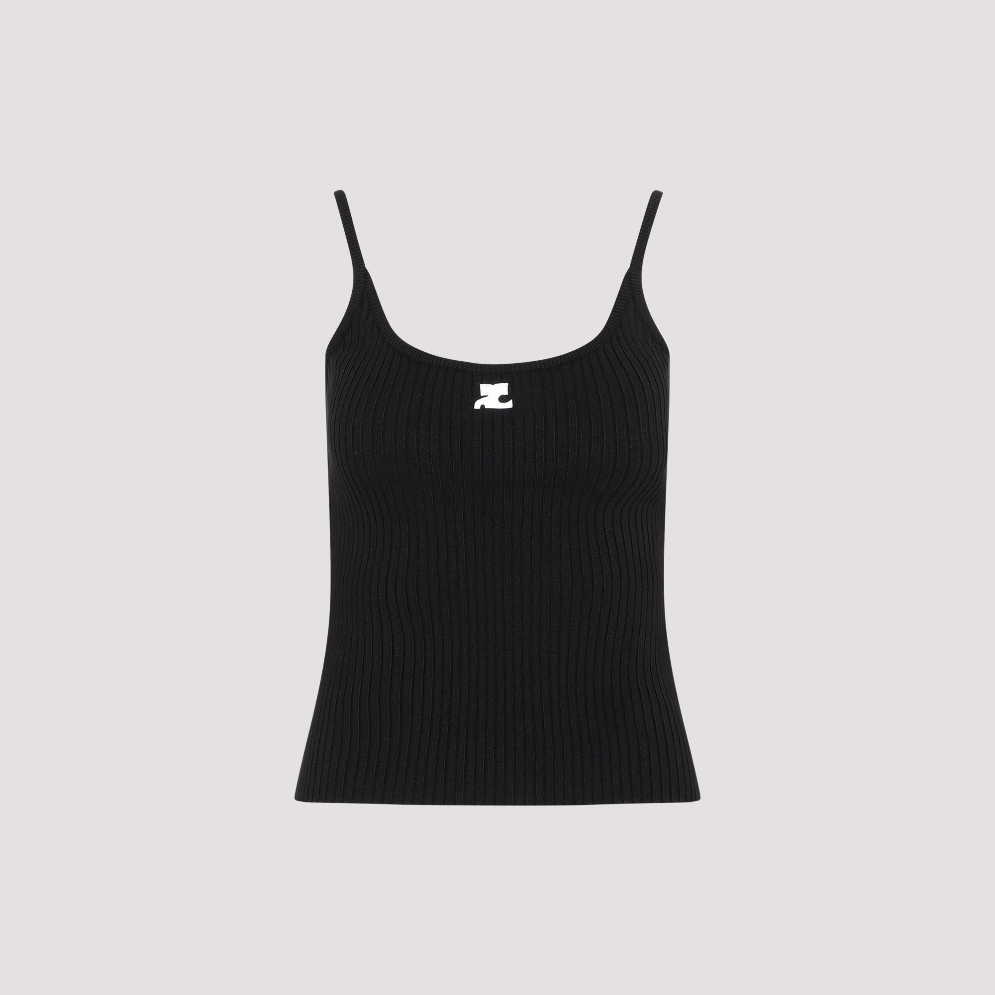 Courreges Vests & tanks - Black | 4ada1d11db5e24086b1bb53cd738f5ea548c9de3
