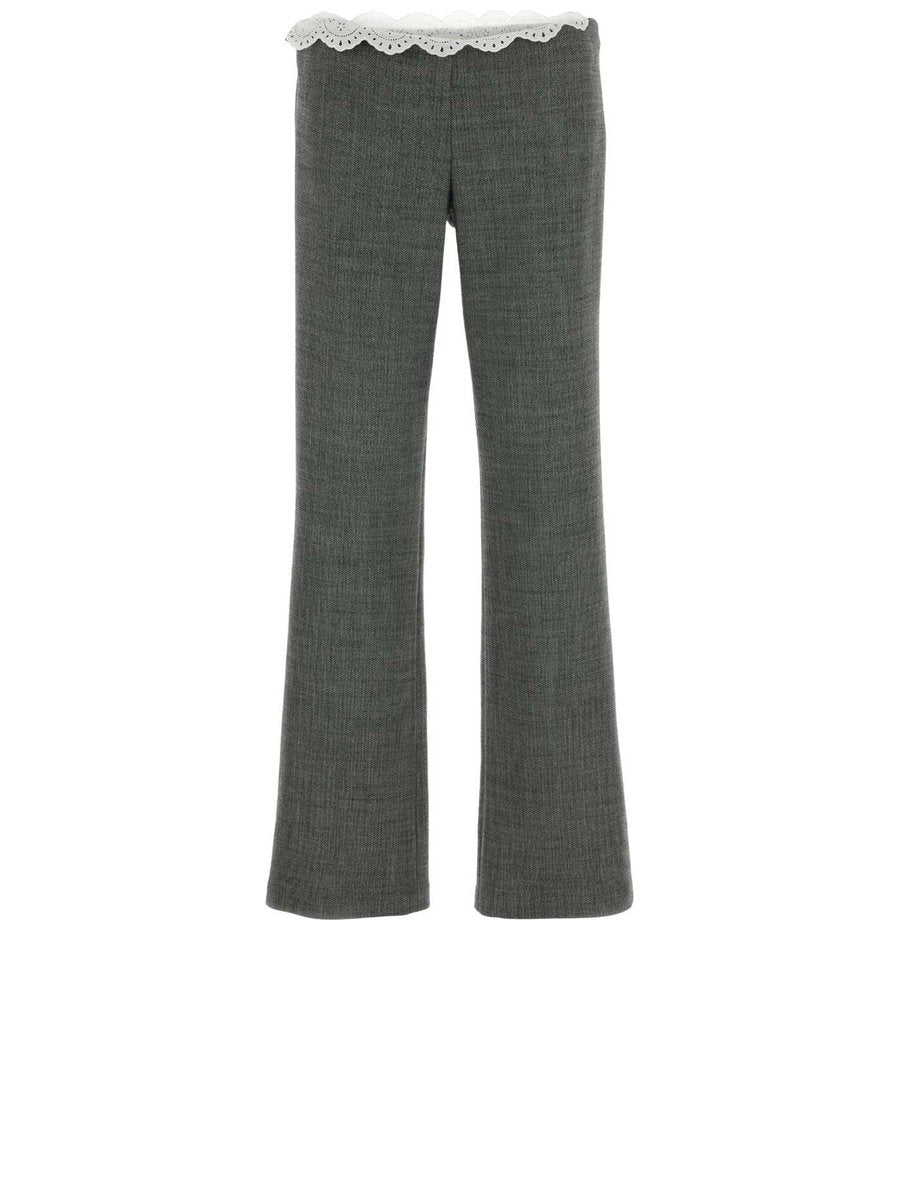 Magda Butrym Pants in Grey Wool