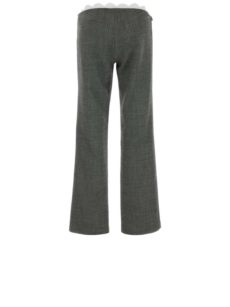 Magda Butrym Pants in Grey Wool