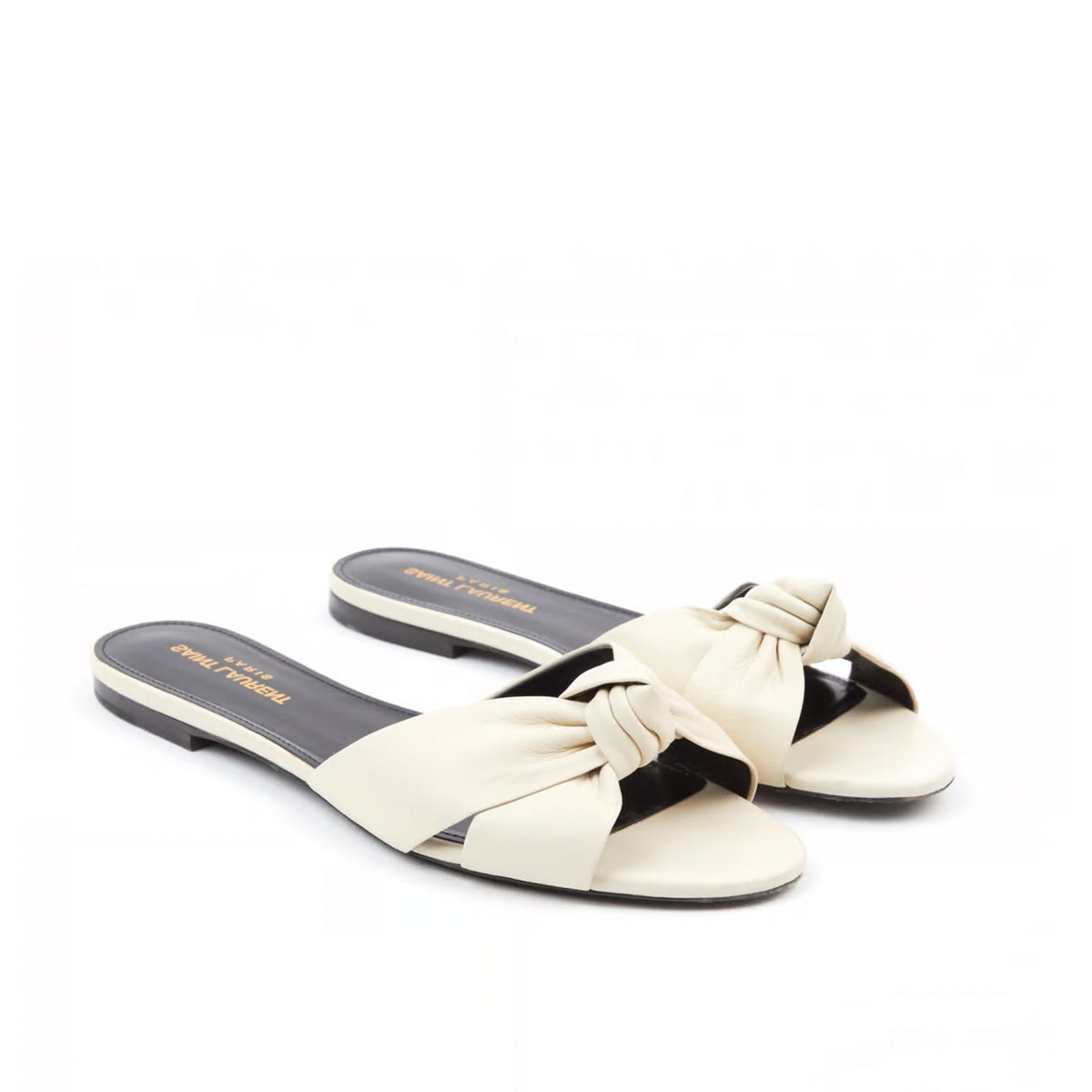 Saint Laurent Leather Slides