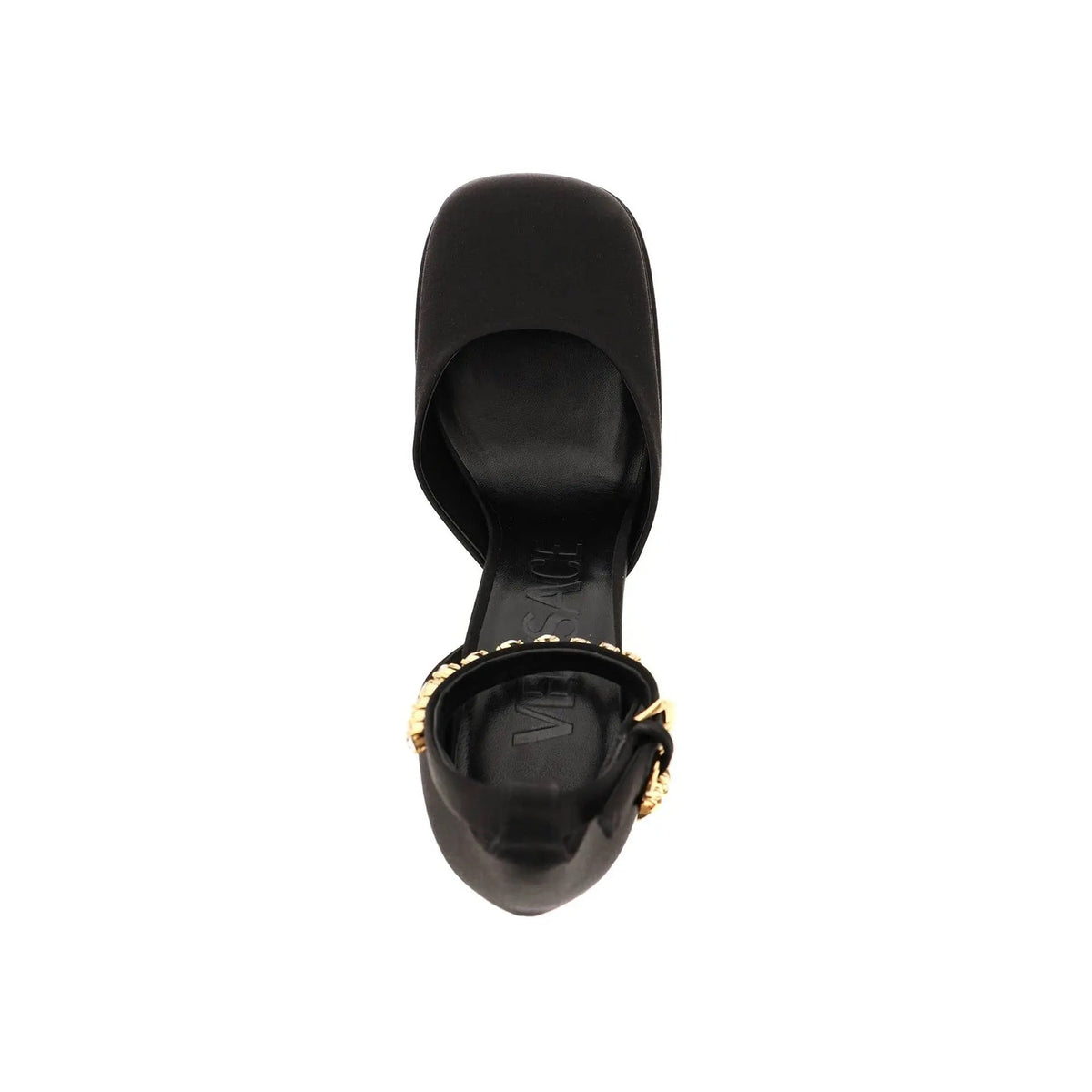 Versace Silk Satin Platform Sandals