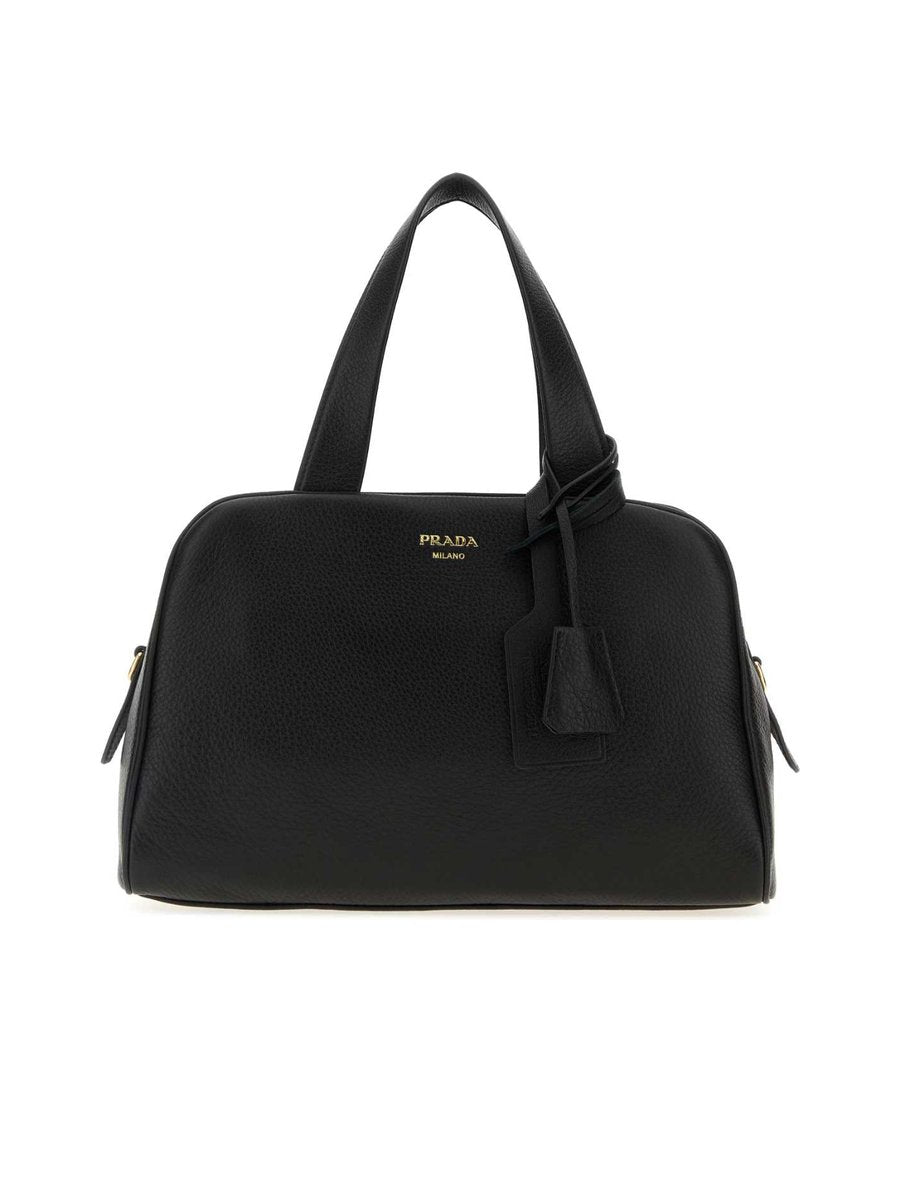 Prada Large Leather Top-Handle Bag