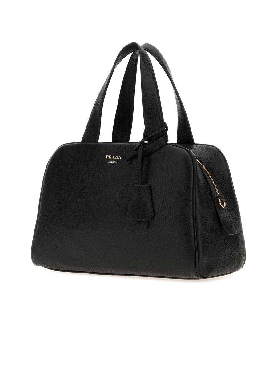 Prada Large Leather Top-Handle Bag