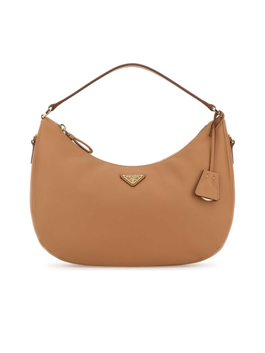 Prada Triangle-Logo Zipped Handbag