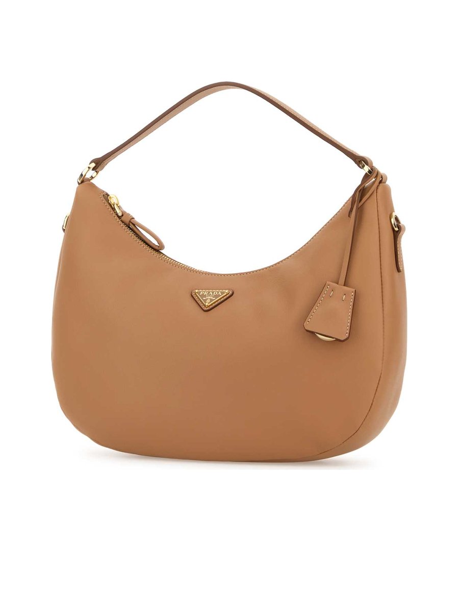 Prada Triangle-Logo Zipped Handbag