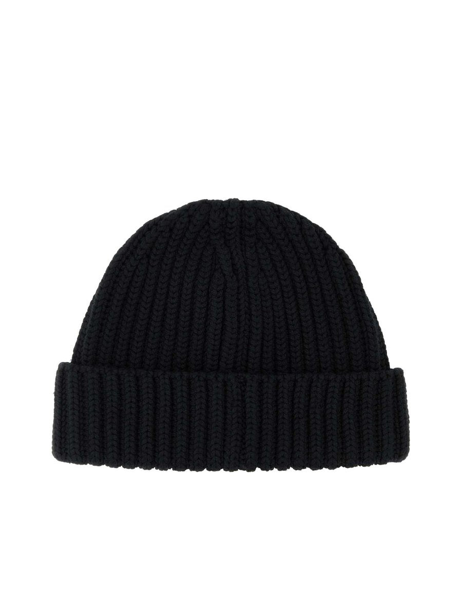Prada Ribbed Wool Beanie