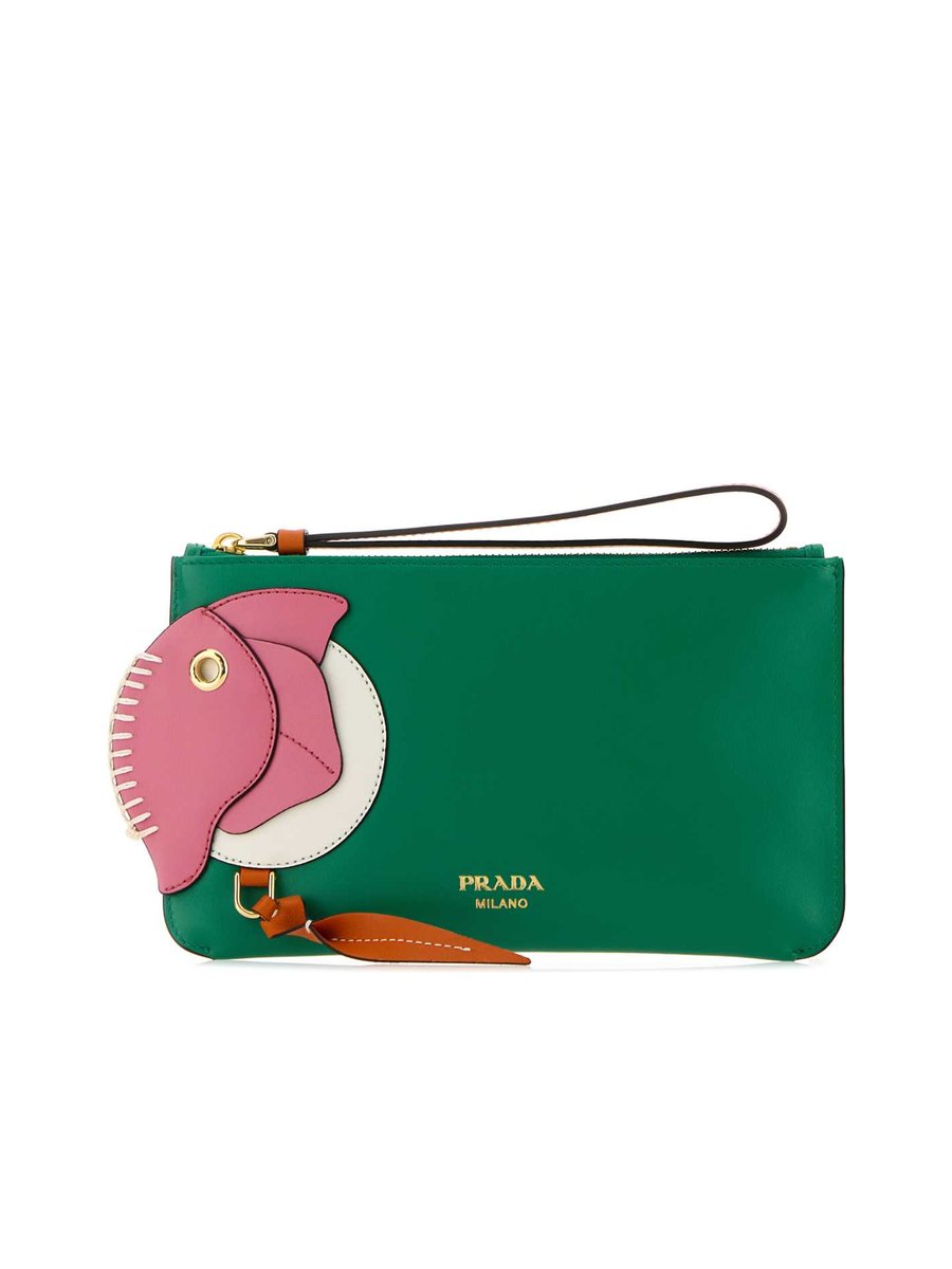 Prada Leather Zipper Pouch