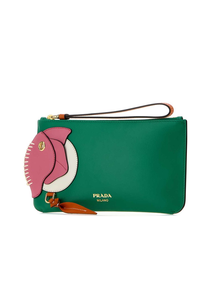 Prada Leather Zipper Pouch