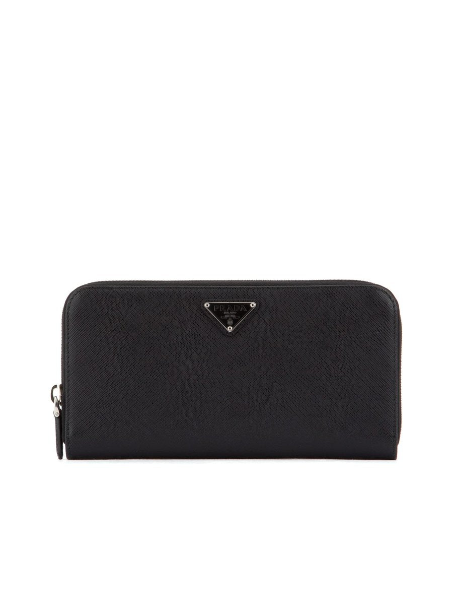 Prada Saffiano Zip Wallet