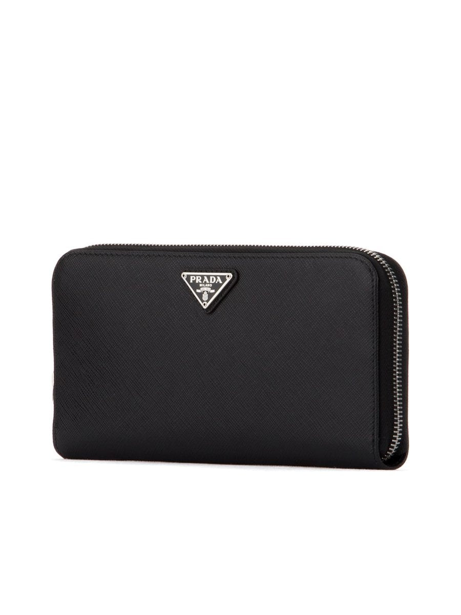 Prada Saffiano Zip Wallet