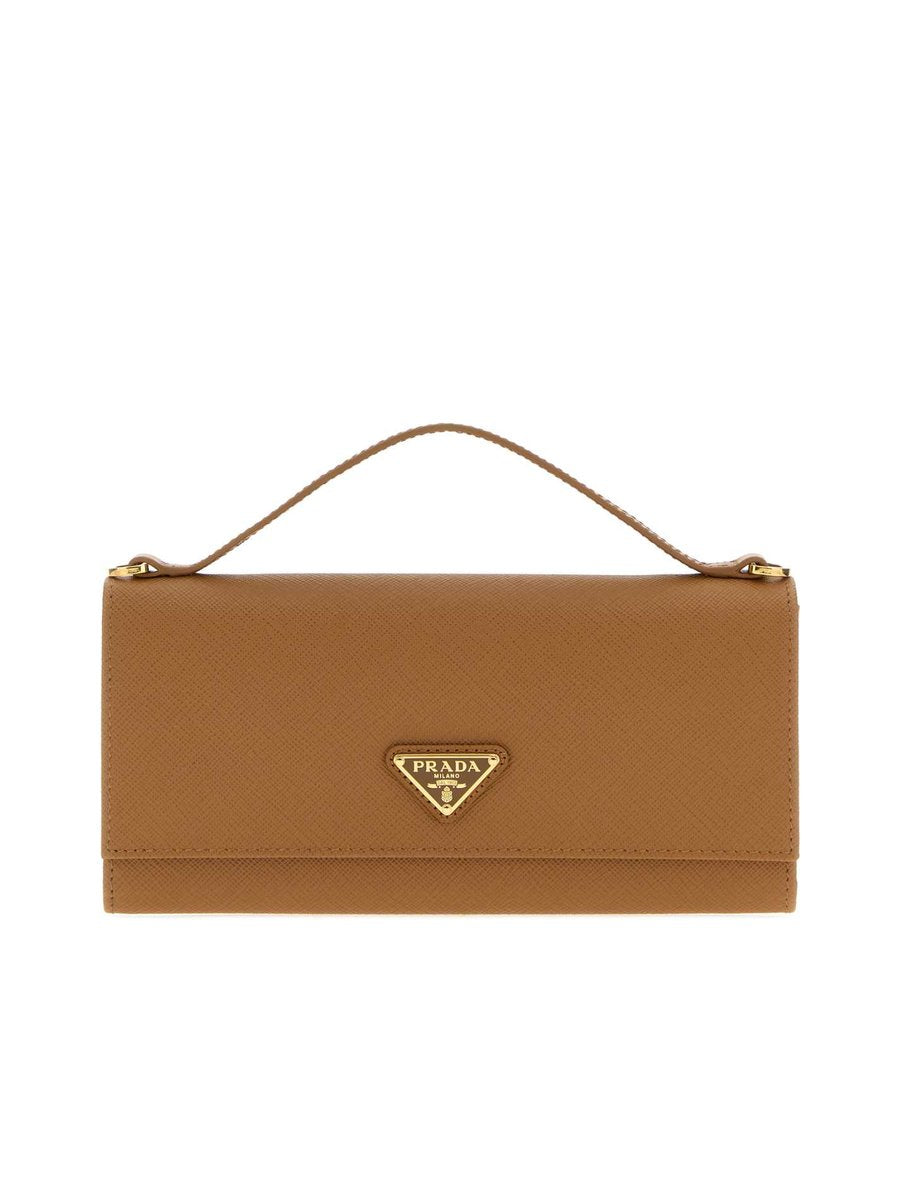 Prada Saffiano Leather Wallet on a Strap