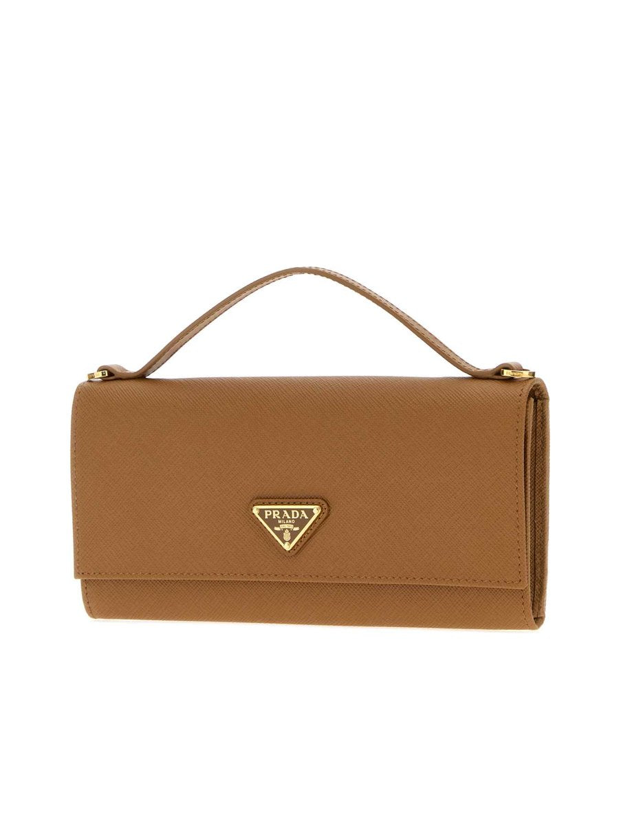 Prada Saffiano Leather Wallet on a Strap