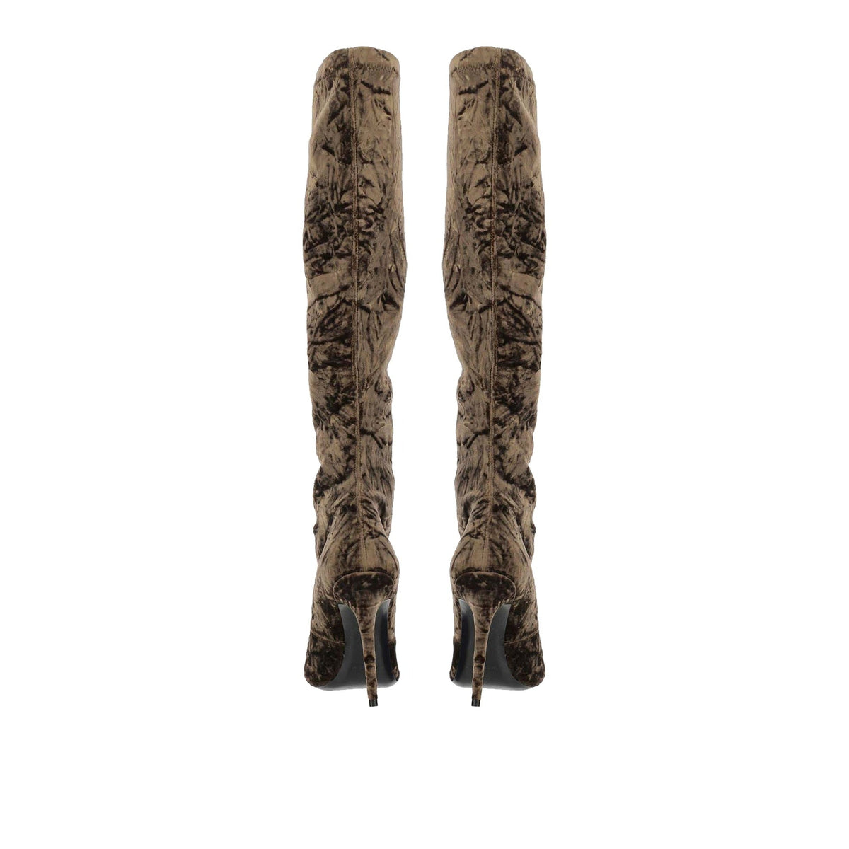 Saint Laurent Talia Velvet Boots