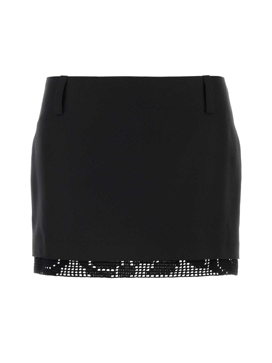 Magda Butrym Skirt in Black Silk