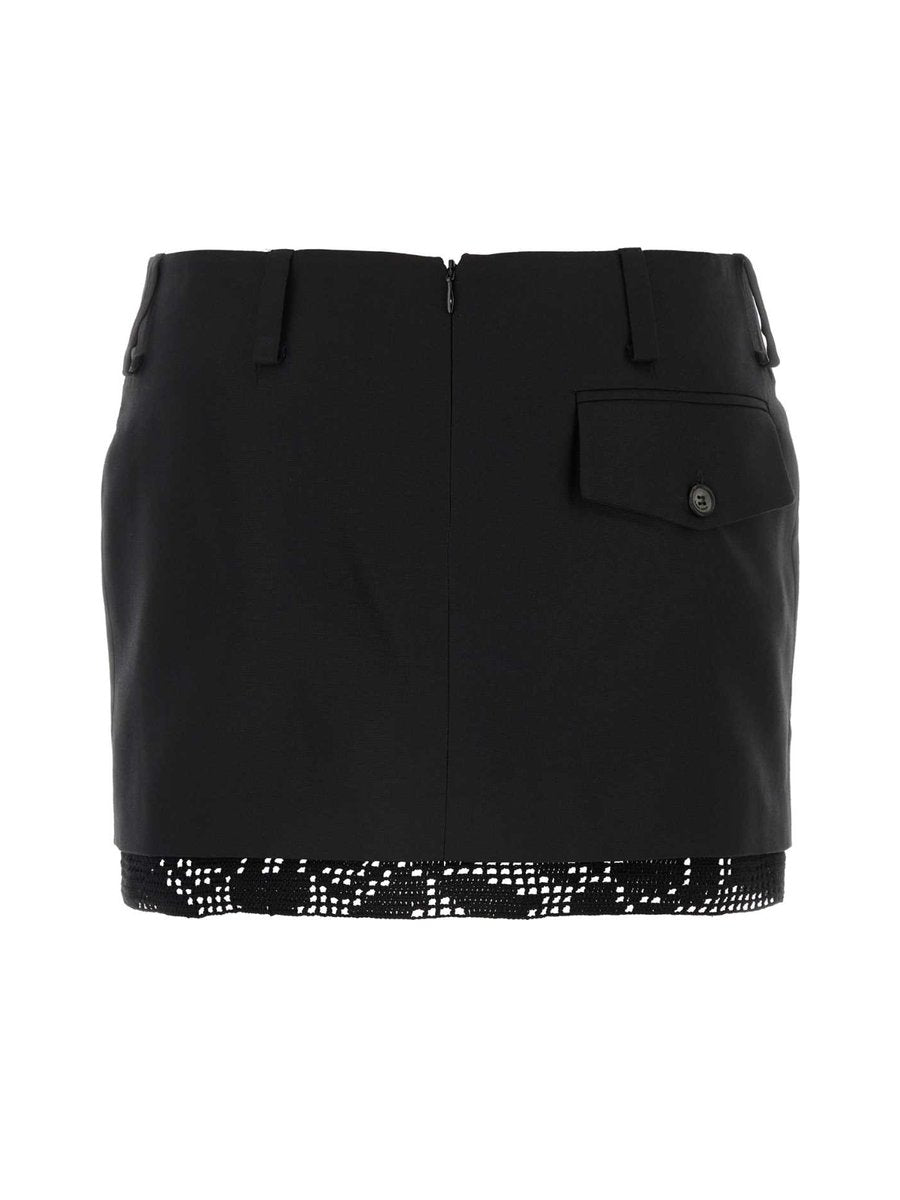Magda Butrym Skirt in Black Silk