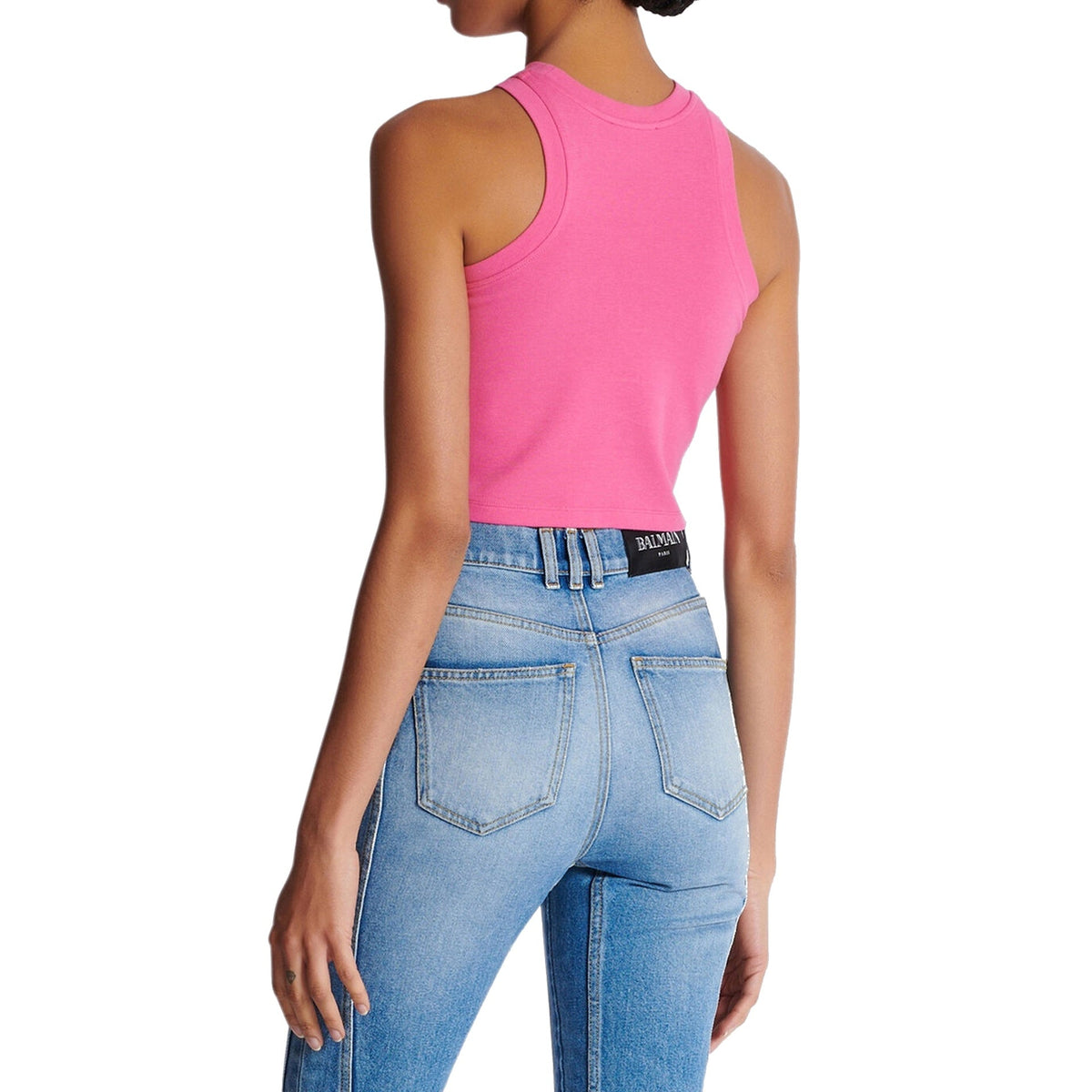 Balmain Cropped Tank Top