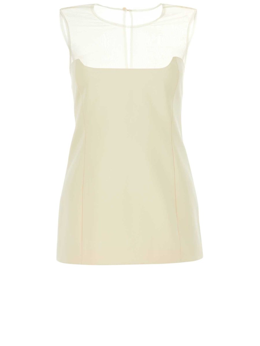 Khaite T-Shirt in White Cotton-Viscose