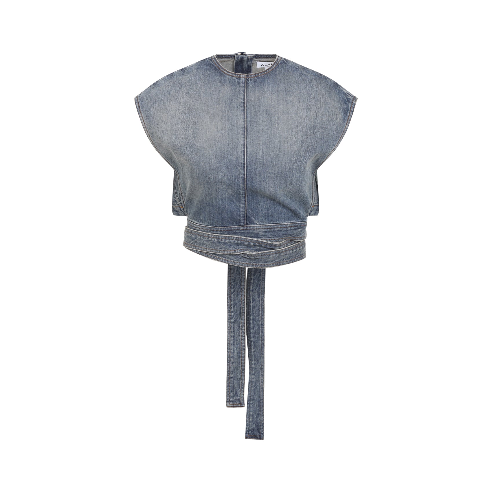 Ala√èA Tops - Blue | 80e215b269d037ca9f4d48eefcd362d932f41d75