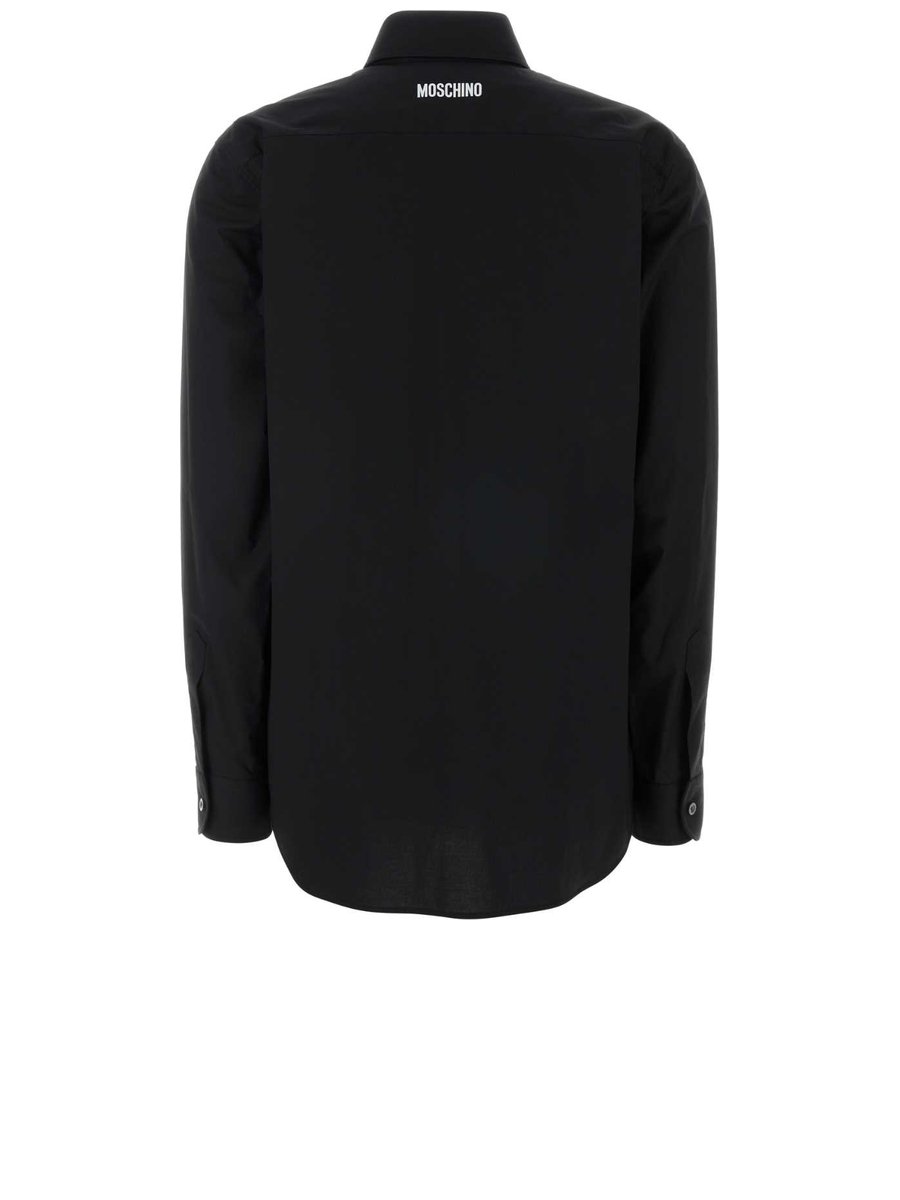 Moschino Shirt in Black Cotton-Elastane