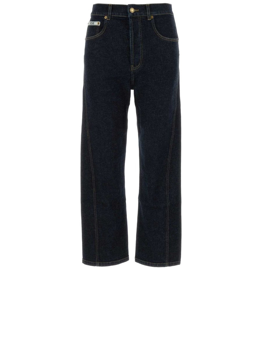 Moschino Pants in Blue Cotton