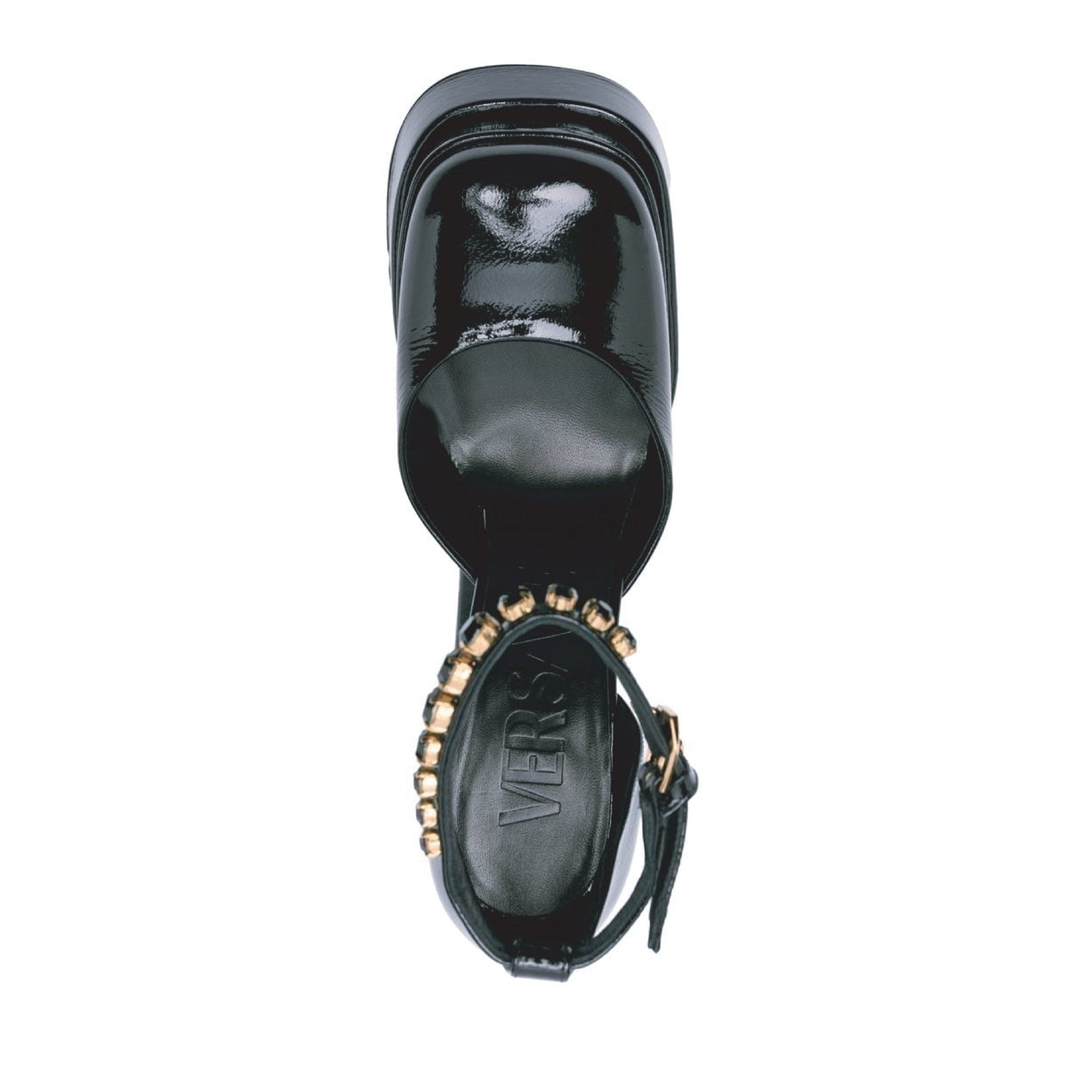 Versace Leather Platform Sandals