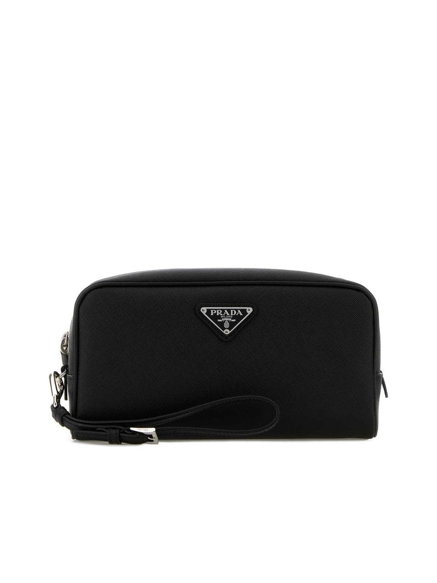 Prada Pouch in Black Leather