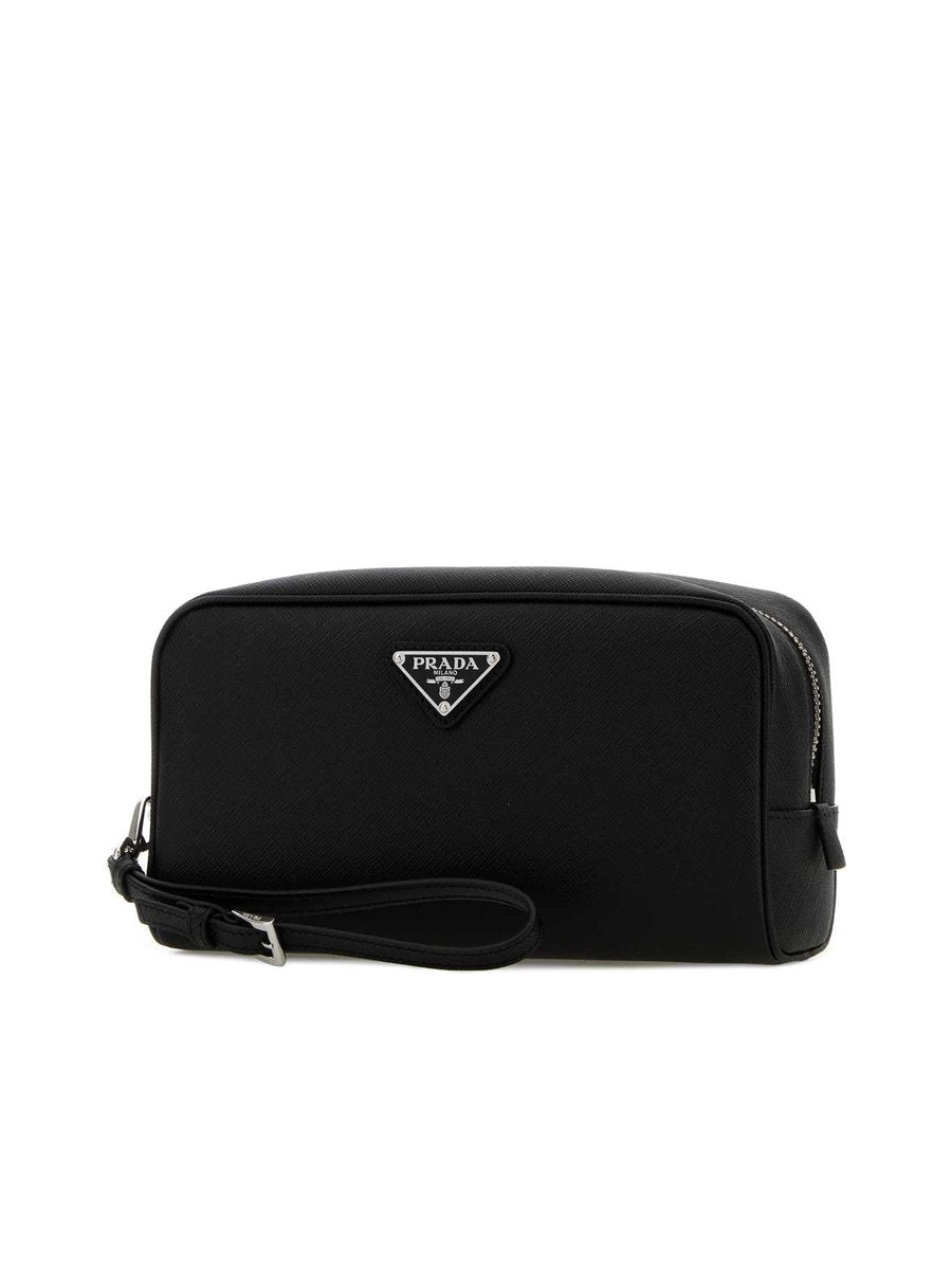 Prada Pouch in Black Leather