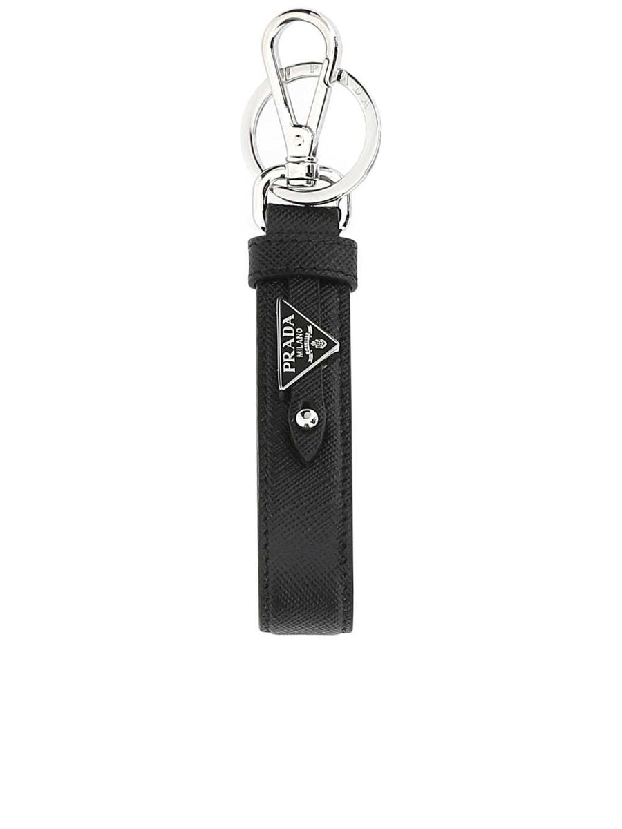 Prada Saffiano Leather Keychain