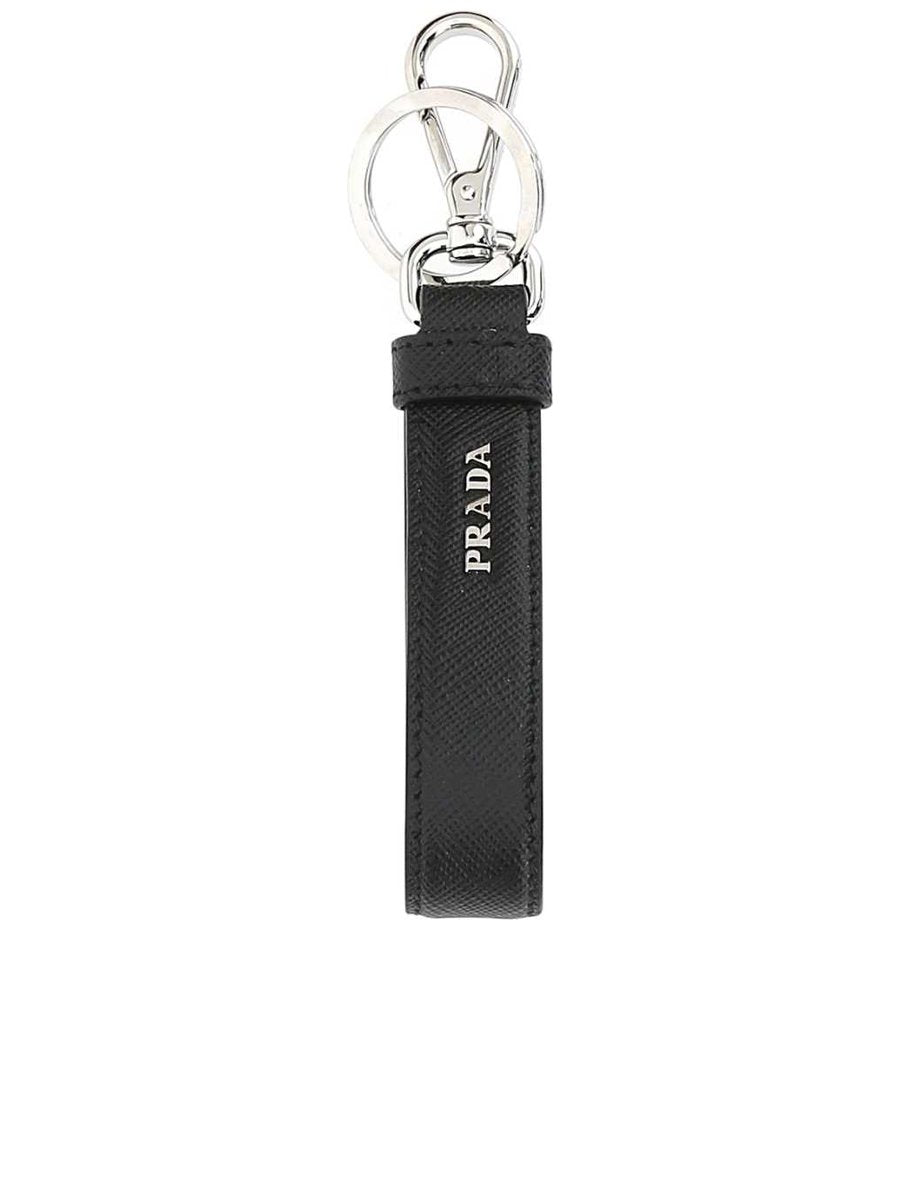 Prada Saffiano Leather Keychain