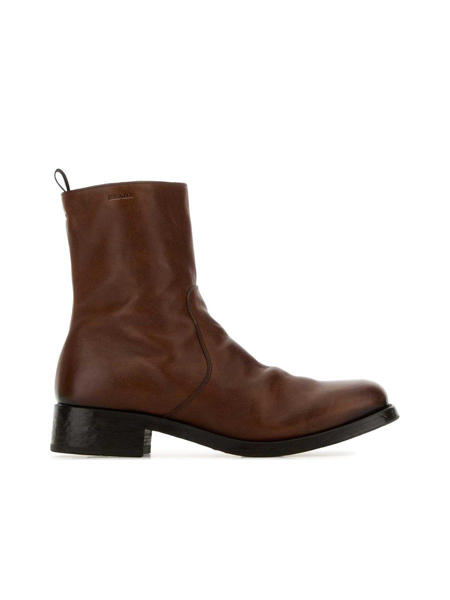 Prada Shoes in Brown Calf Leather