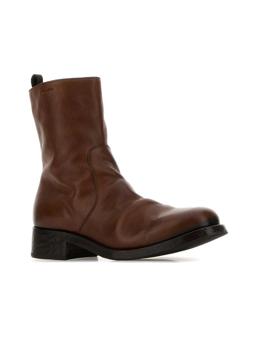 Prada Shoes in Brown Calf Leather