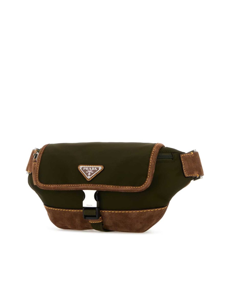 Prada Two-Tone Re-Nylon and Suede Belt Bag