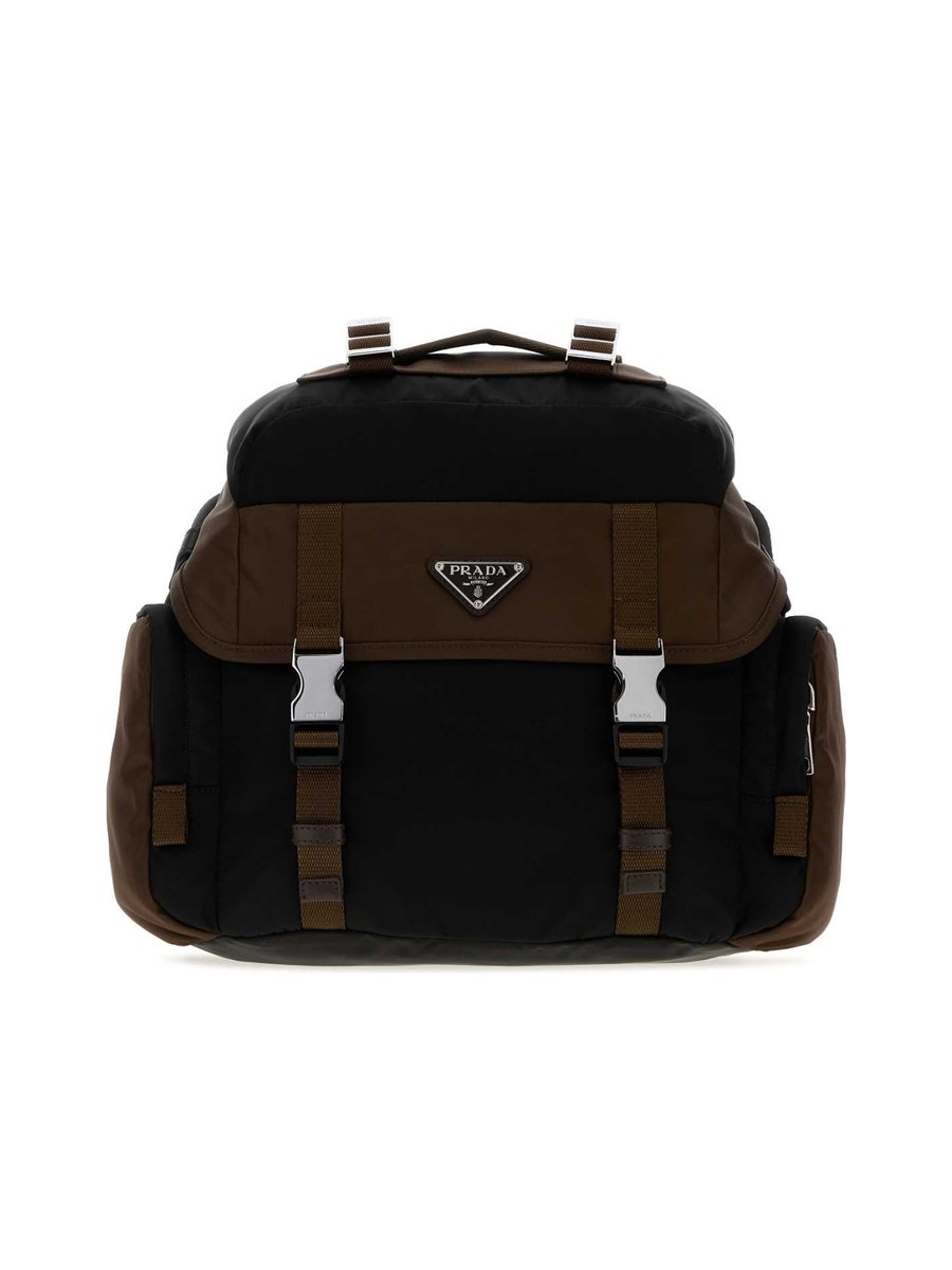 Prada Re-Nylon and Leather Shoulder Bag