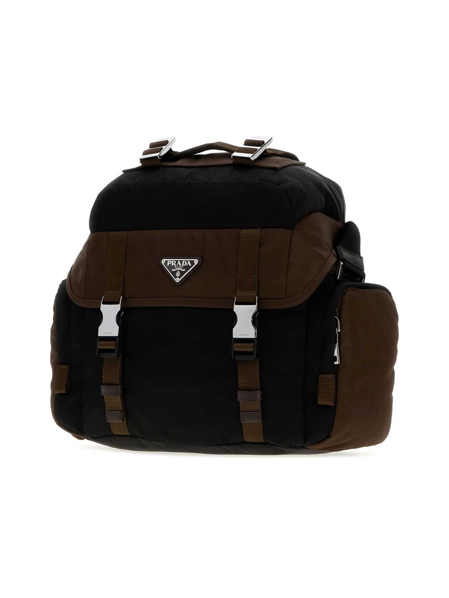 Prada Re-Nylon and Leather Shoulder Bag