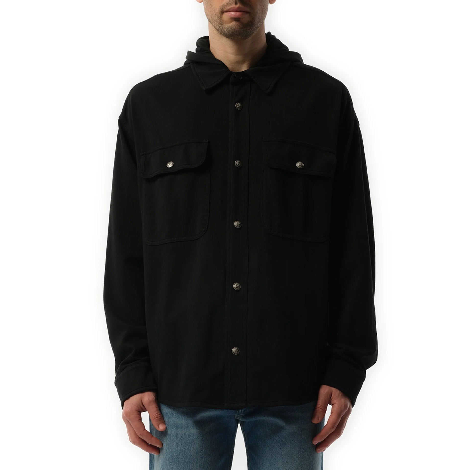 Palm Angels Classic Logo Hooded Overshirt