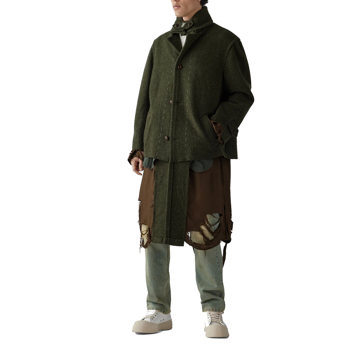 Maison Margiela Destroyed-Look Coat