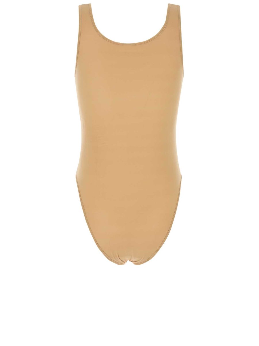 Magda Butrym Bodysuit in Beige Cupro