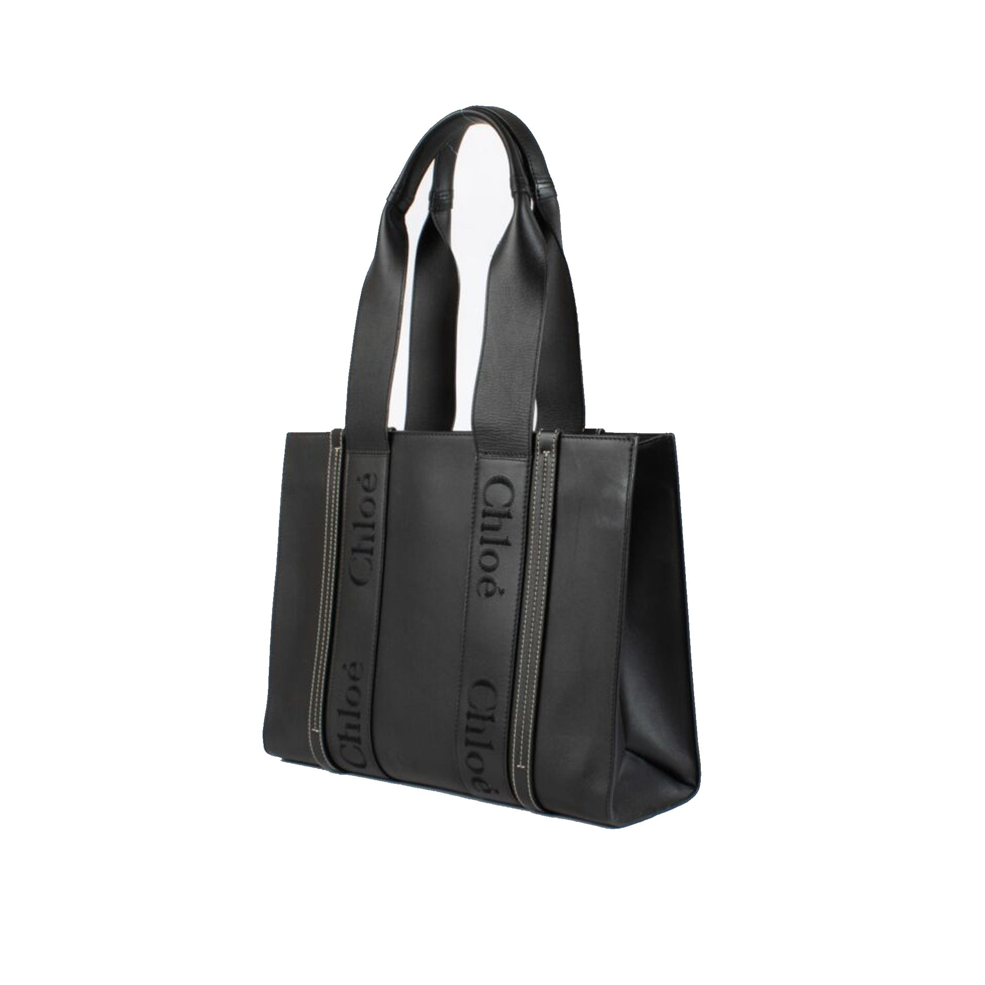 Chloé Woody Medium Leather Tote Bag