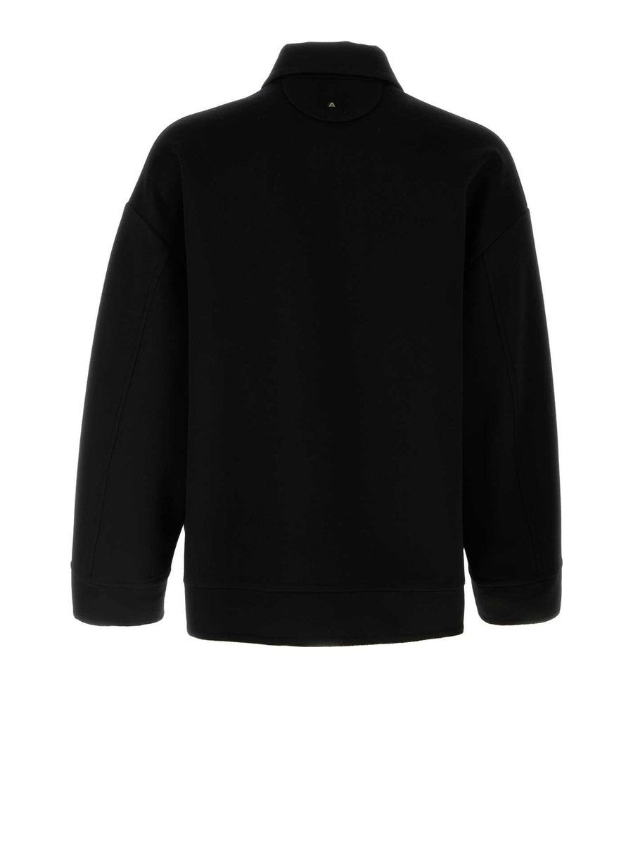 Valentino Jacket in Black Virgin Wool and Cashmere