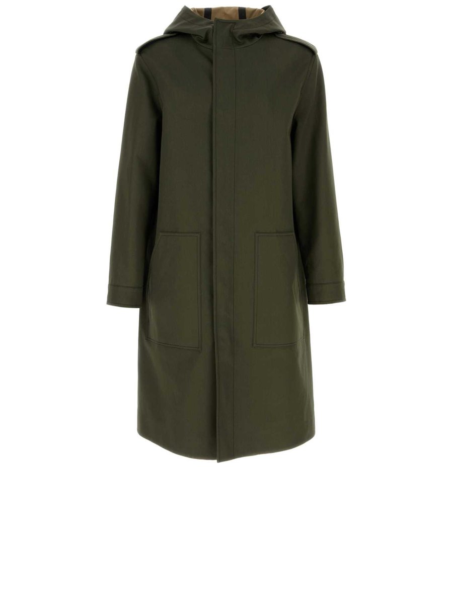 Valentino Coat in Green Cotton