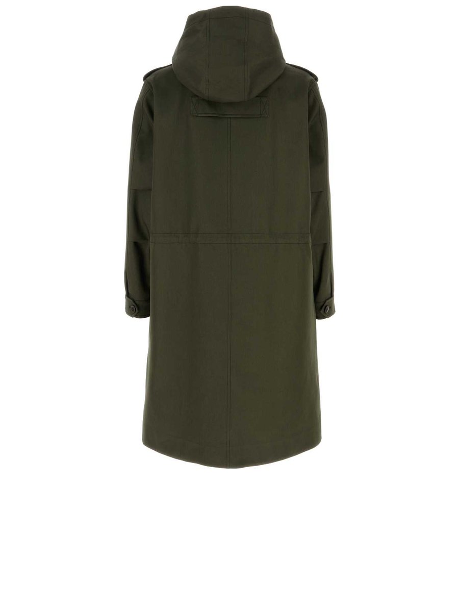 Valentino Coat in Green Cotton