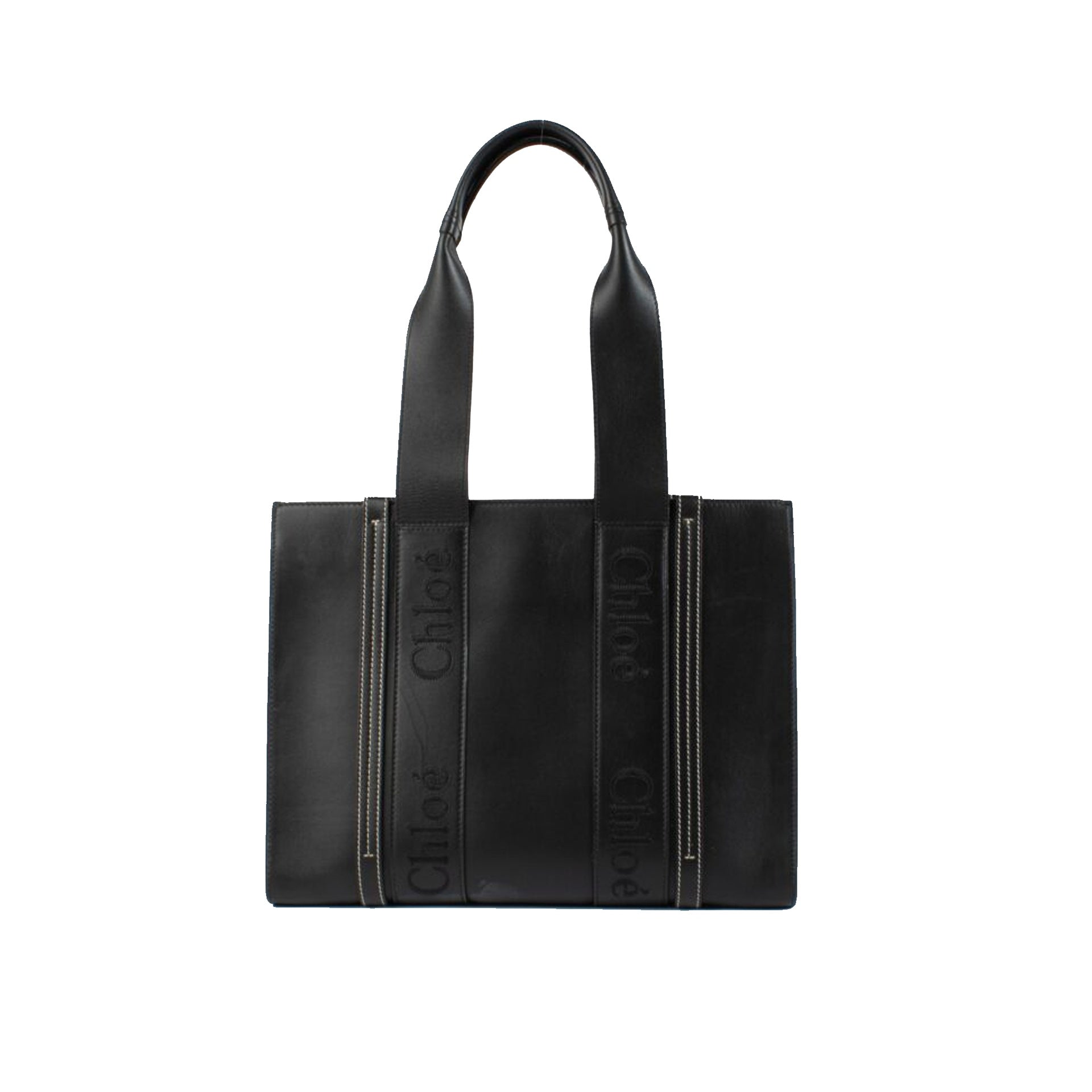 Chloé Woody Medium Leather Tote Bag